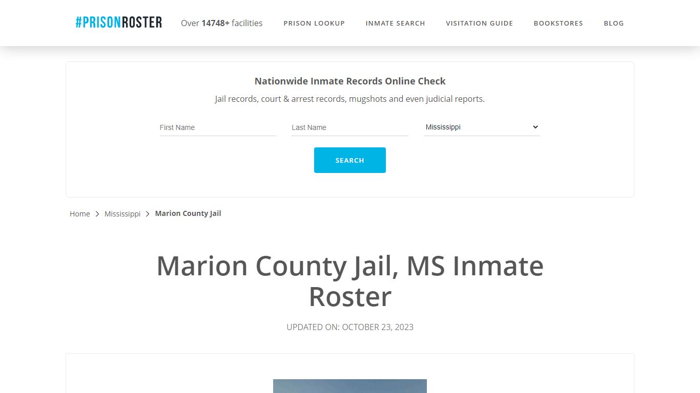 Marion County Jail, MS Inmate Roster - Prisonroster